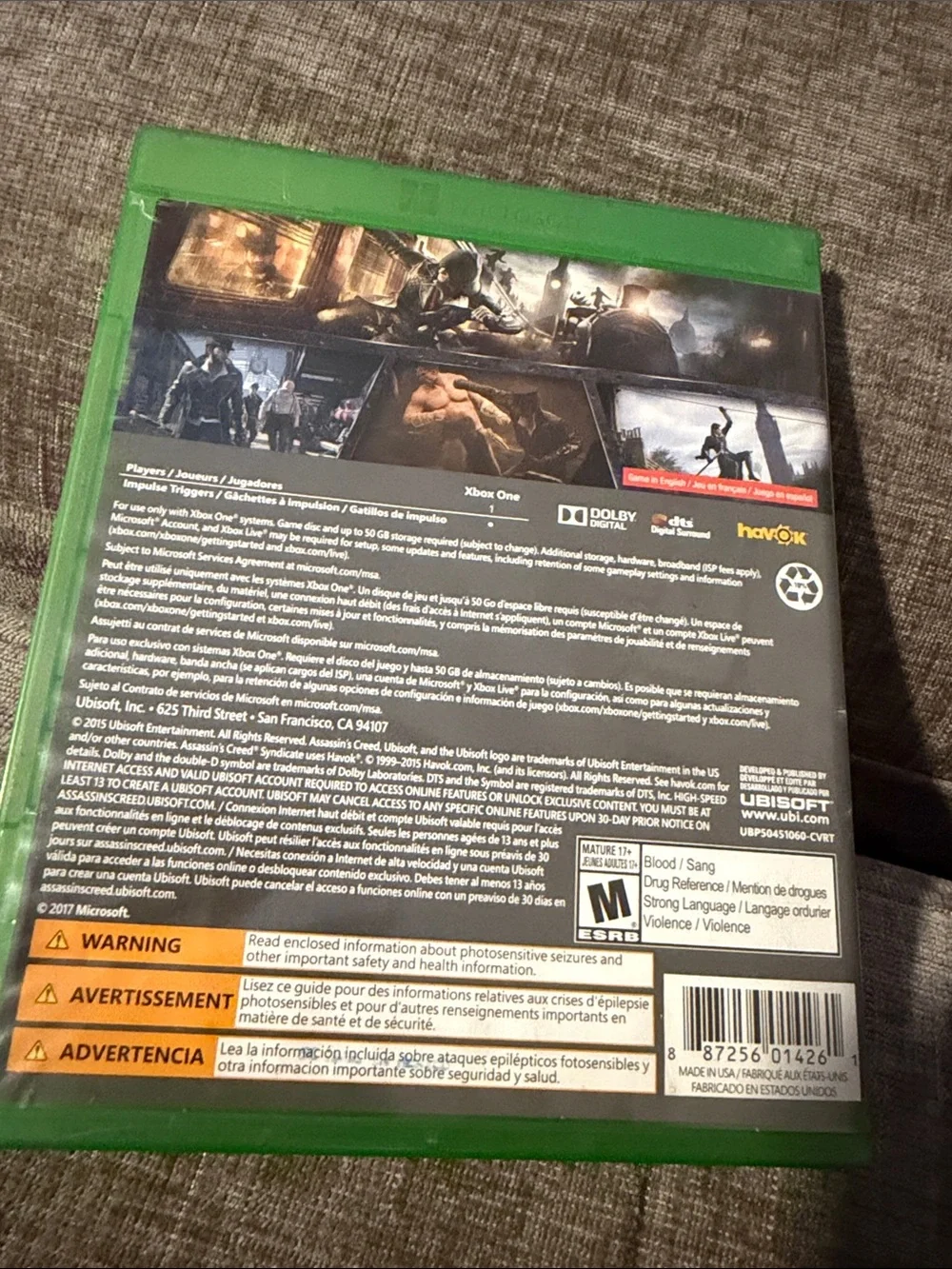 Assassin’s‎ Creed Syndicate Xbox One Ubisoft Action Adventure Game